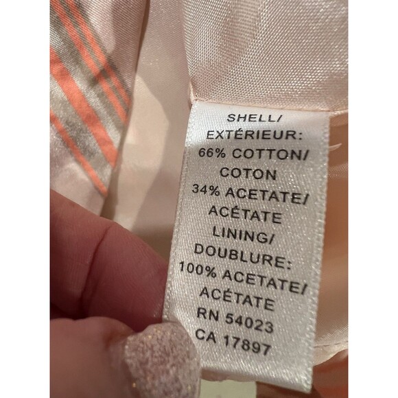 Banana Republic drop waist poppy, baby pink & blush midi skirt Size 10 Petite - Picture 6 of 6